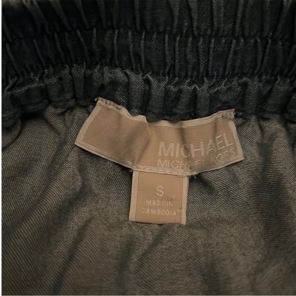 MICHAEL Michael Kors Light Cadet Wash One-Shoulder Women Jumpsuit - Picture 6 of 15